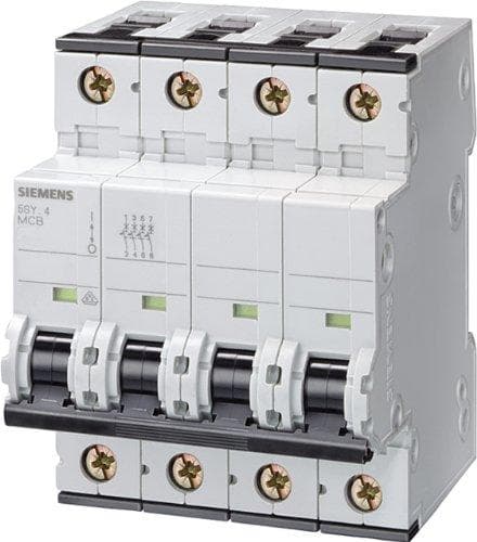 Siemens 5sy6 - Miniature Circuit Breaker 70 6kA Curve B 3 Pole + Neutral 16A