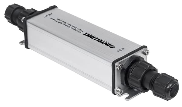 Intellinet Outdoor Gigabit High-Power PoE+ Extender Repeater - Repeater - GigE - 10Base-T, 100Base-TX, 1000Base-T - RJ-45 / RJ-45 - upp till 100 m