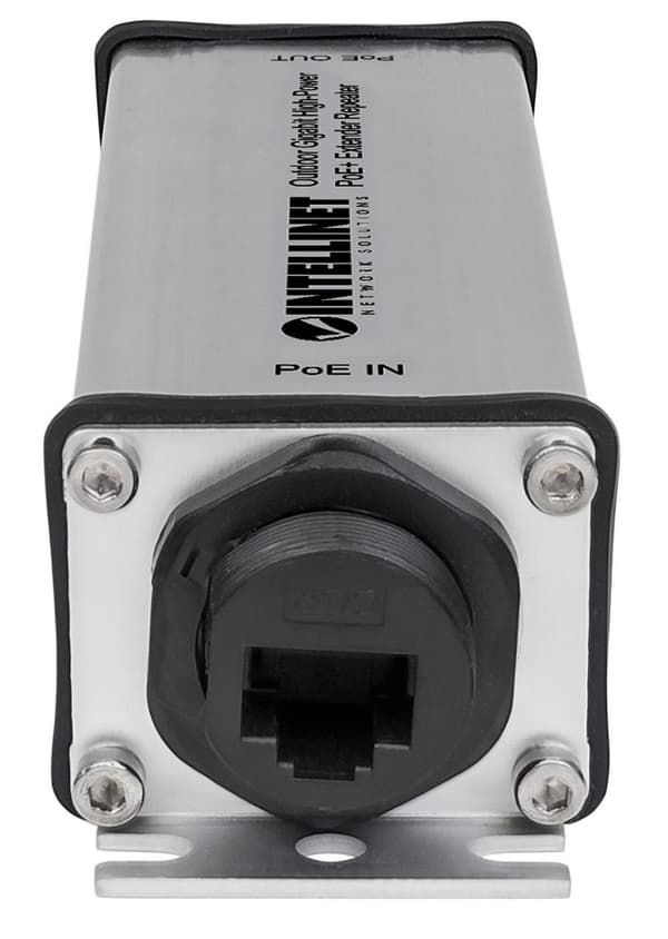 Intellinet Outdoor Gigabit High-Power PoE+ Extender Repeater - Repeater - GigE - 10Base-T, 100Base-TX, 1000Base-T - RJ-45 / RJ-45 - upp till 100 m