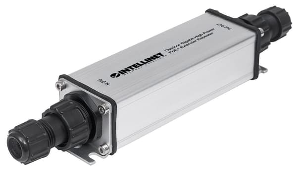 Intellinet Outdoor Gigabit High-Power PoE+ Extender Repeater - Repeater - GigE - 10Base-T, 100Base-TX, 1000Base-T - RJ-45 / RJ-45 - op til 100 m