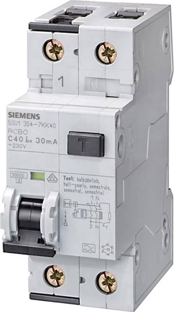 Siemens 5SU11546KK16 Vikavirtakatkaisin / katkaisija 2-napainen 16 A 0,01 A 230 V