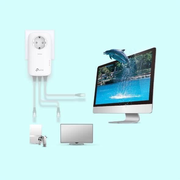 TP-Link TL-PA8033P KIT - Powerline utan WiFi - 2-pack - NL