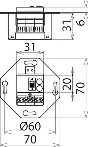 Dehn tipo-3 DSA 230 LA 924370 Overspændingsbeskyttelse