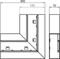 Miniatyrbild 3 av 3: obo-bettermann – Angulo flat gs-sfs70170 wallwasher vit