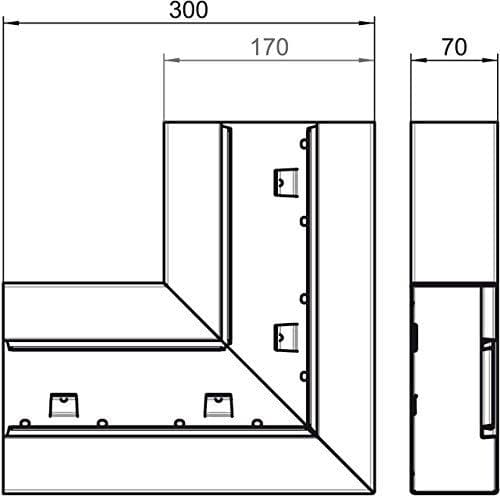 obo-bettermann – Angulo flat gs-sfs70170 wallwasher vit