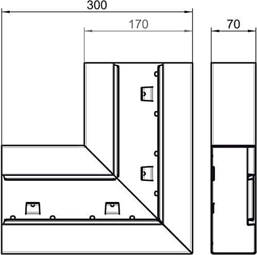 obo-bettermann – Angulo flat gs-sfs70170 wallwasher vit