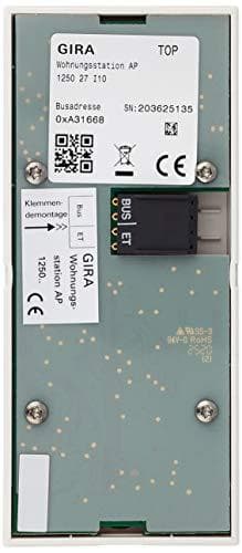 Gira 125027 påbygget hjemmestationsprofil 55 ren hvid halvblank