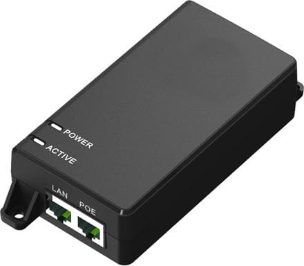 Microconnect POEINJ-60W - Gigabit Ethernet - 1000 Mbit/s - IEEE 802.3af,IEEE 802.3i,IEEE 802.3x - Cat5 - Musta - Ylivirta - Ylijännite - Oikosulku - A