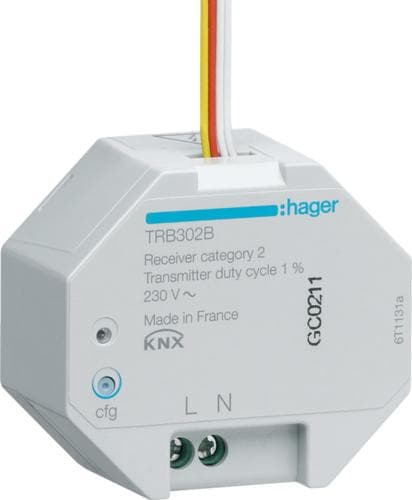 Radio KNX UP-indgang 2-fold 230V quicklink TRB302B (TRB302B)
