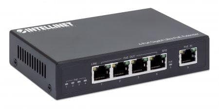 Intellinet 561617 nätverksförlängare Nätverkssändare 10 100 1000 Mbit/s Svart