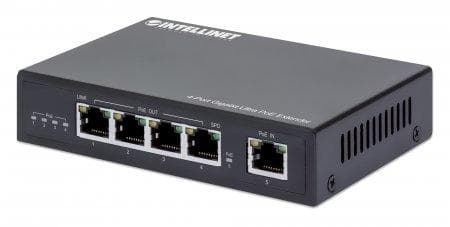 Intellinet 561617 netværksforlænger Netværkssender 10.100.1000 Mbit/s Sort Sort