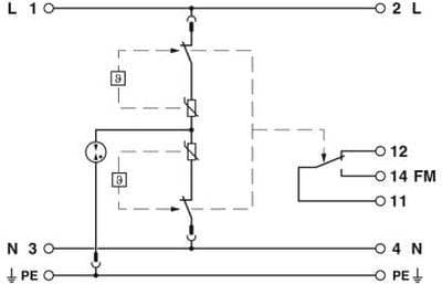 Phoenix PLT-SEC-T3-230-FM-UT 2907919 Overspændingsbeskyttelsesanordning type 3 (2907919)