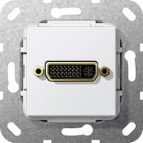 GIRA 4846119. Sokkeltype: DVI-I. Farve på produkt: Hvid (4846119) Hvid