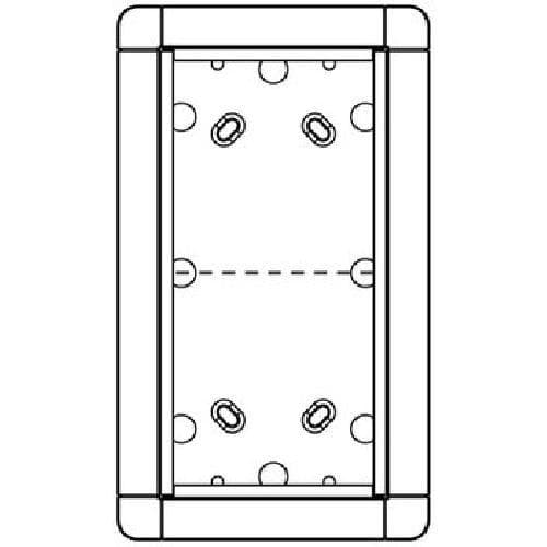 Ritto 1883220 Porter Frame AP Double Silver