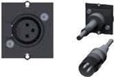 Bachmann - Modulær frontplade Snap-In - 3 PIN XLR - Sort