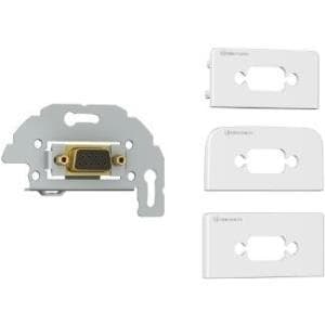 Kindermann Konnect Design Click - Modulær frontplade snap-in - DB-9 - hvid, RAL 9010 (7456000520)