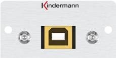 Kindermann 7444000528. Liitännän tyyppi: USB B, Moduulimäärä (max): 1 moduuli(a). Tuotteen väri: Alumiini, Materiaali: Alumiini. Syvyys (min): 4,2 cm