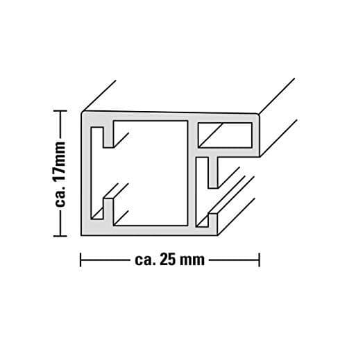 Hager KDN463A fasestang 4P 63A 10qmm 12 enheder gaffeltilslutning isoleret grå, Hvid