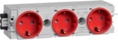 Hager trunking plug-in modul (B x H x D) 180 x 50 x 61 mm GS30003020 1 st trafikröd (GS30003020) Röd