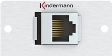 Kindermann 7444000527. Sokkeltype: RJ-45, Modulantal (max): 1 modul(er). Farve på produkt: Aluminium, Materiale: Aluminium. Bredde: 50 mm, dybde (min) Aluminium