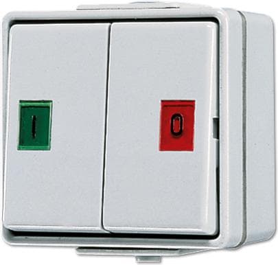 JUNG 639 W elektrisk kontakt trykknapkontakt hvid (639W)