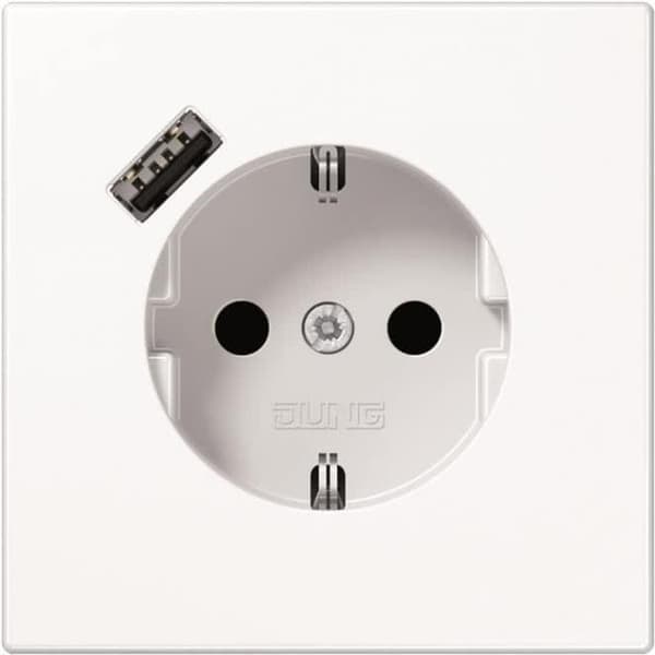 Sokkel SCHUKO LS1520-18AWW med USB Type A (LS1520-18AWW)
