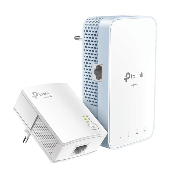 TP-Link TL-WPA1000 KIT AV1000 Powerline Wi-Fi AC-sæt på 2 (TL-WPA1000 KIT) Hvid
