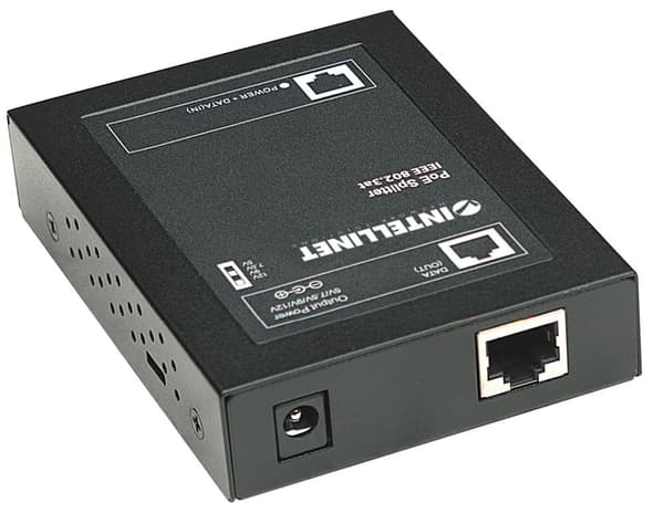 PoE+Splitter Intellinet IEEE802.3at 5/7.5/9/12V DC sw (560443)