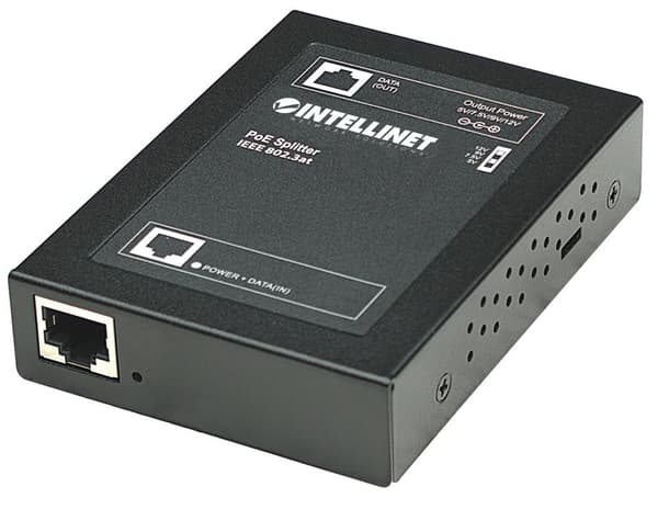 PoE+Splitter Intellinet IEEE802.3at 5/7.5/9/12V DC sw (560443)