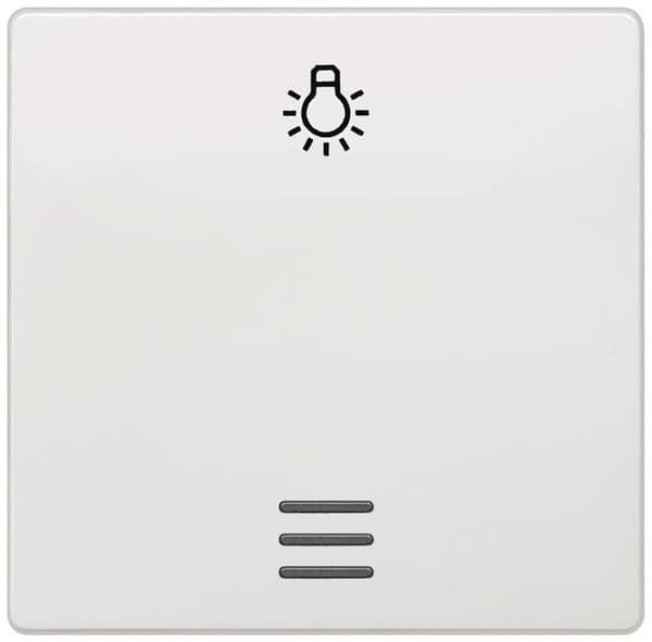 BJC Delta i-sys hvid – knap symbolo lys/søger installation EIB hvid titanium