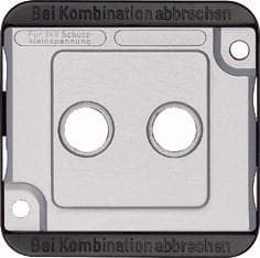 Merten 294660 Väggplatta/brytarskydd Silver (294660)