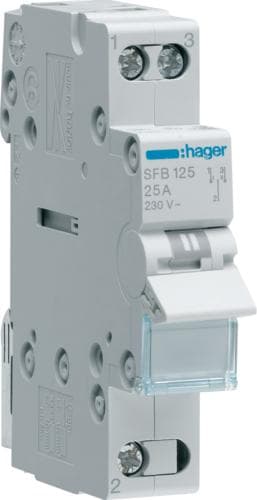 Hager gruppeafbryder 1P 25A SFB125 (SFB125)