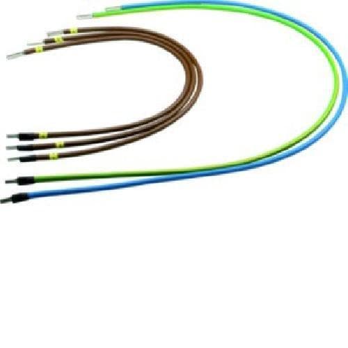 Hager Y90B Outlet Ledningsnet 5 Pin 16 M² 3 x Brun 1x Blå og G/GUL 575 mm Pen.