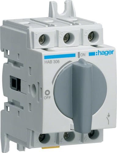Hager afbryder 3P 63A HAB306 (HAB306)