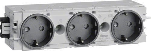 Tehalit fatning 3-fold gs GS3000 gsw Grafit