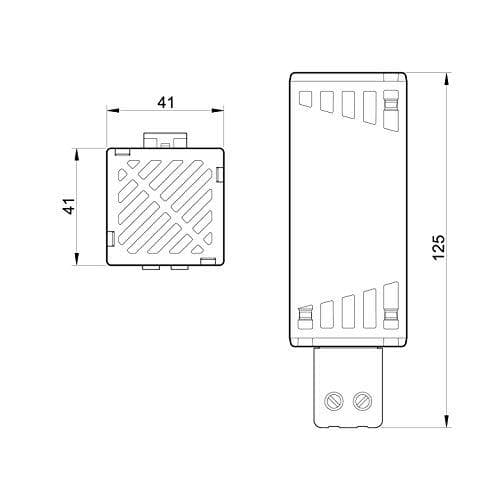 Jung enkelram aluminium AL2981