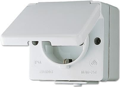 JUNG 620 W fatning type F hvid (620W)