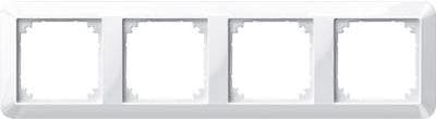 Merten 610983 4x stel 1-M, System M polar hvid blank 389419