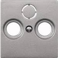 MERTEN centralplade 297560 til antennestik aluminium 297560 297560 (297560)
