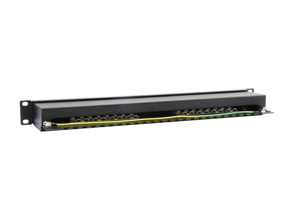 Varusta Cat.6 suojattu Patch Panel - musta - 10/100/1000Base-T(X) - Gigabit Ethernet - 1000 Mbit/s - RJ-45 - Cat6 - musta (326417)