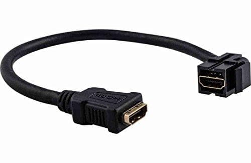 Merten MEG4583-0002 HDMI keystone med breakout kabel, sort