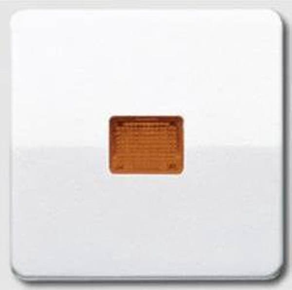 Kontrolkontakt, Kontrolknap Jung CD590KOWW 1-vejs Alpine hvidt cover