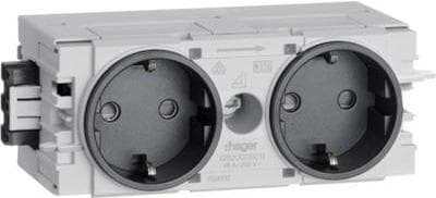 Hager trunking plug-in modul (B x H x D) 120 x 50 x 61 mm GS20009011 1 stycke grafitsvart (RAL 9011) (GS20009011) grafit