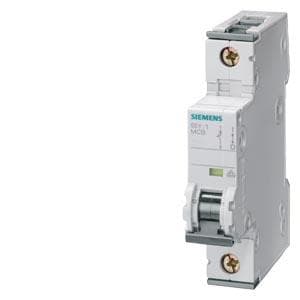 Siemens 5SY41407 lisäsuojaus, UL 1077, 1 napojen katkaisija, maksimi 40 ampeeria, laukaisuominaisuus C, asennus DIN-kiskoon