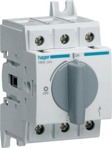 Afbryder HAB304 3-polet 40A (HAB304)
