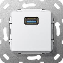 GIRA 4847257. Stiktype: USB. Farve på produkt: Hvid (4847257) Hvid