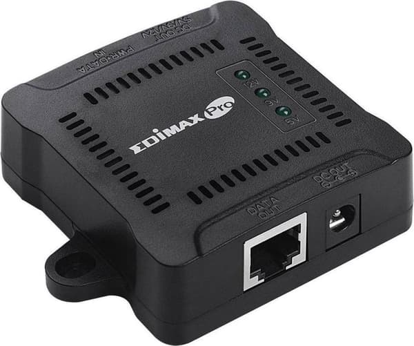 Edimax GP-101ST Power over Ethernet (PoE) Svart nätverksdelare