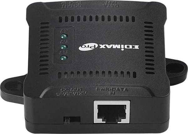 Edimax GP-101ST Power over Ethernet (PoE) Svart nätverksdelare