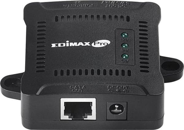 Edimax GP-101ST Power over Ethernet (PoE) Svart nätverksdelare