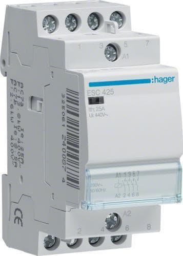 Hager ESC425 strømrelæ - relæ, strøm